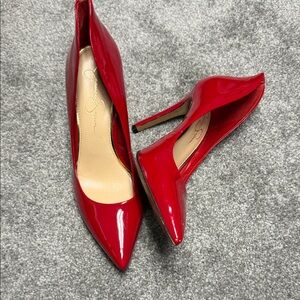 Jessica Simpson Bold Red Heels